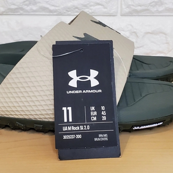 Under Armour Size 11 UA Project Rock Slides 2.0 - Picture 7 of 12